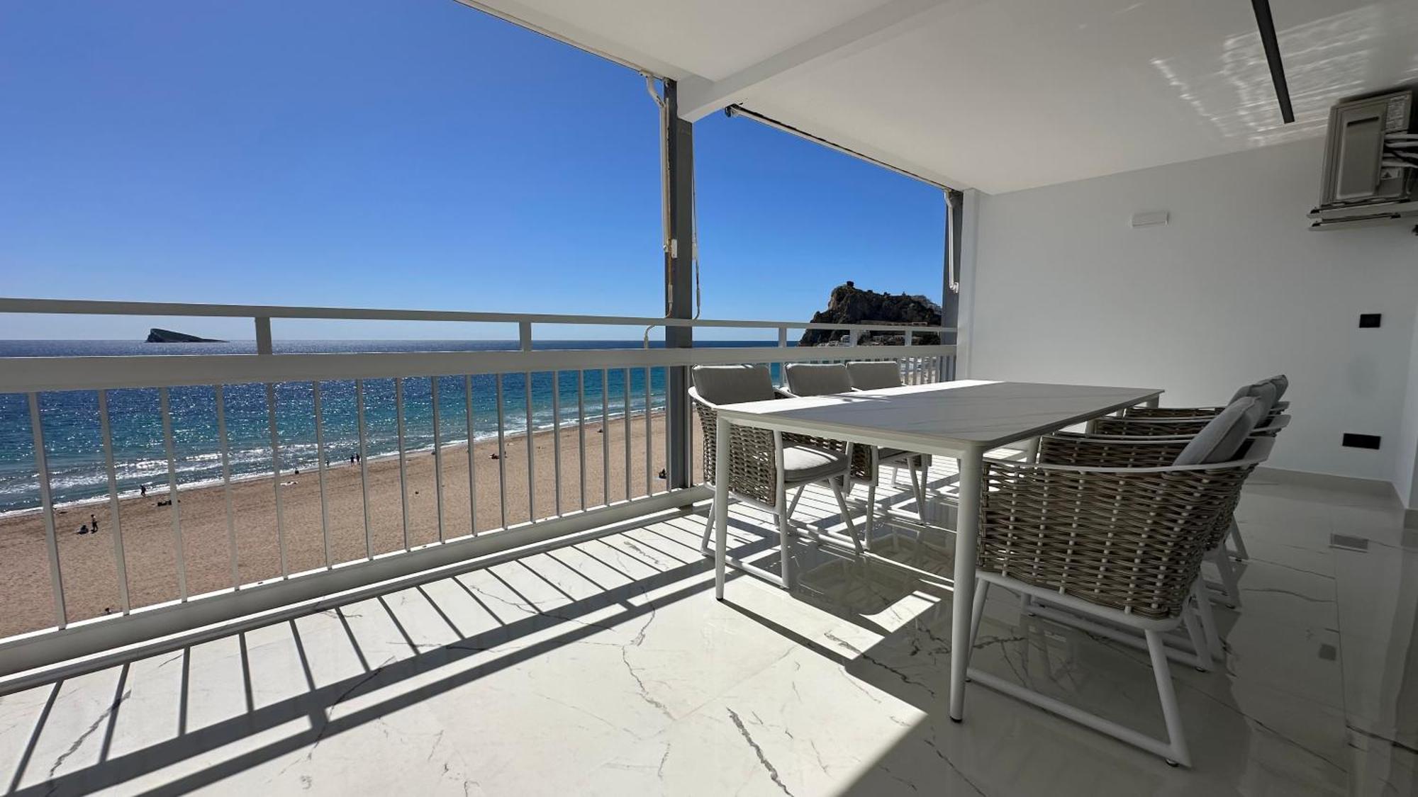 Esmeralda, Benidorm Beachfront Poniente, 1St Line Frontal Seaview, Ocean Terrace Eksteriør billede