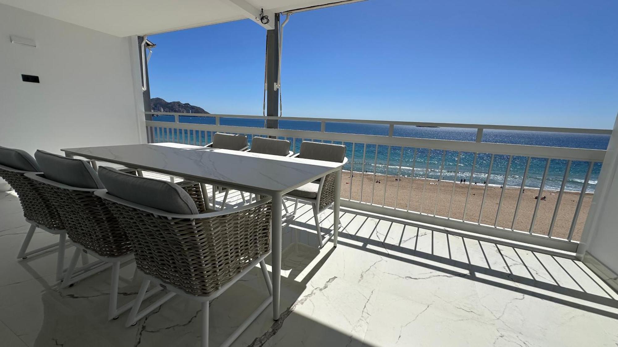 Esmeralda, Benidorm Beachfront Poniente, 1St Line Frontal Seaview, Ocean Terrace Eksteriør billede